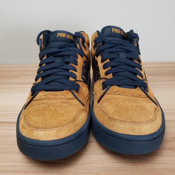 Pro Keds‎ Mens Jumpshot PH61447 Tan Black Leather Lace Up Sneaker Shoes Size 7M
